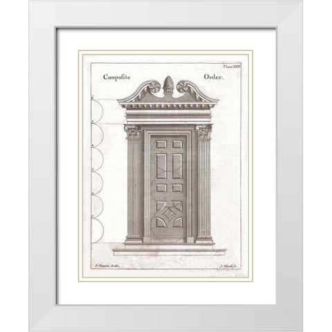 Door, Composite Order White Modern Wood Framed Art Print with Double Matting by Hoppus, Edward