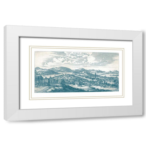 Hokfyew White Modern Wood Framed Art Print with Double Matting by Moore, John