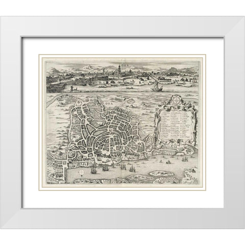 View of Goa White Modern Wood Framed Art Print with Double Matting by Wassberger,Johannes Jansonnius