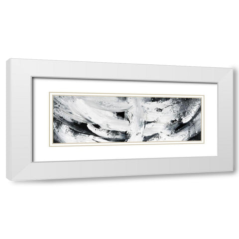 MAYHEM White Modern Wood Framed Art Print with Double Matting by Atelier B Art Studio