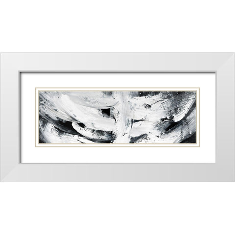 MAYHEM White Modern Wood Framed Art Print with Double Matting by Atelier B Art Studio