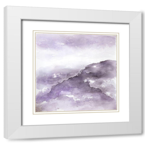 NEBULA White Modern Wood Framed Art Print with Double Matting by Atelier B Art Studio