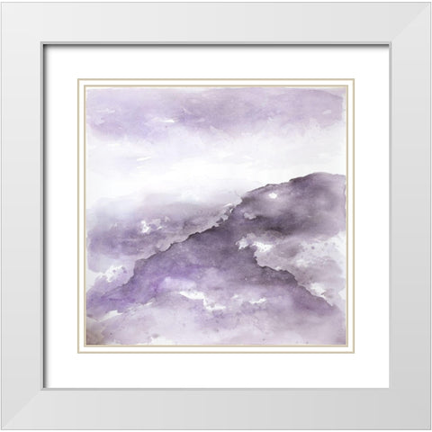 NEBULA White Modern Wood Framed Art Print with Double Matting by Atelier B Art Studio