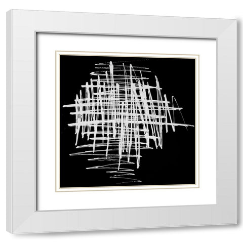 CONTRAST White Modern Wood Framed Art Print with Double Matting by Atelier B Art Studio