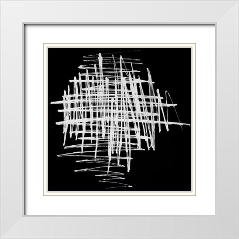 CONTRAST White Modern Wood Framed Art Print with Double Matting by Atelier B Art Studio