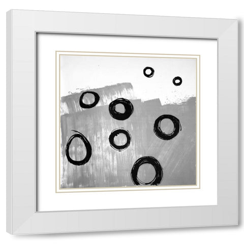 DECONSTRUCTED White Modern Wood Framed Art Print with Double Matting by Atelier B Art Studio