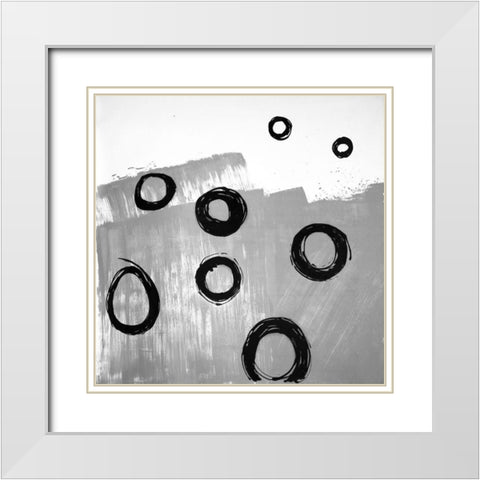 DECONSTRUCTED White Modern Wood Framed Art Print with Double Matting by Atelier B Art Studio