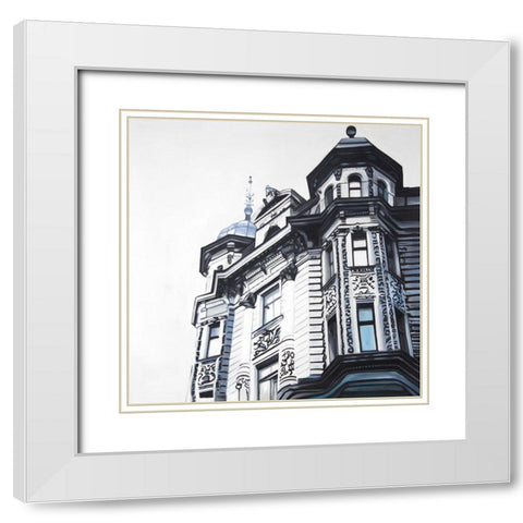 HISTORIC APARTMENT White Modern Wood Framed Art Print with Double Matting by Atelier B Art Studio