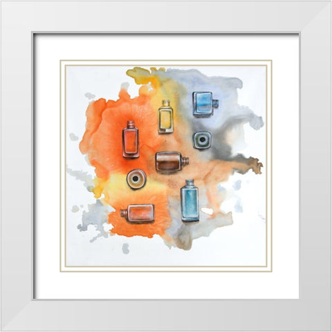 NAIL POLISH White Modern Wood Framed Art Print with Double Matting by Atelier B Art Studio