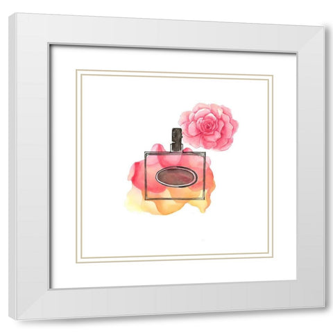 SWEET FRAGRANCE White Modern Wood Framed Art Print with Double Matting by Atelier B Art Studio