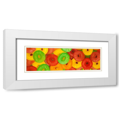 Candies Close-up View White Modern Wood Framed Art Print with Double Matting by Atelier B Art Studio