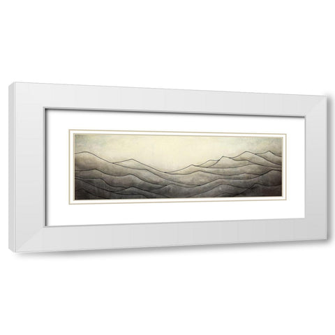 Desaturated Highslands White Modern Wood Framed Art Print with Double Matting by Atelier B Art Studio