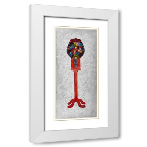 CHEWING GUM DISPENSER White Modern Wood Framed Art Print with Double Matting by Atelier B Art Studio