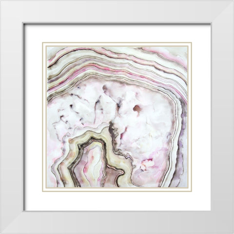 AGATE White Modern Wood Framed Art Print with Double Matting by Atelier B Art Studio