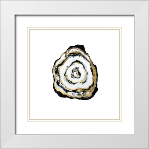 GOLDEN AGATE White Modern Wood Framed Art Print with Double Matting by Atelier B Art Studio