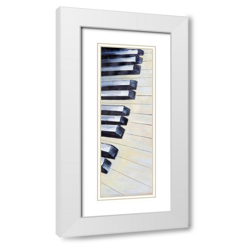 KEYS White Modern Wood Framed Art Print with Double Matting by Atelier B Art Studio