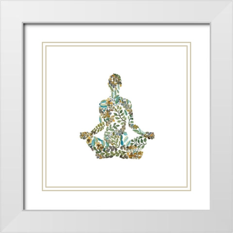 ZEN ATTITUDE White Modern Wood Framed Art Print with Double Matting by Atelier B Art Studio