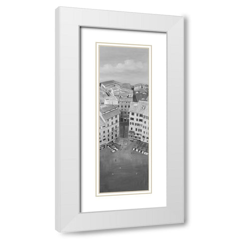 Siena City in Italie White Modern Wood Framed Art Print with Double Matting by Atelier B Art Studio
