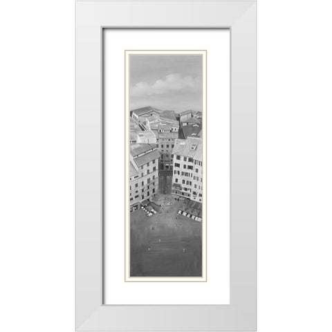 Siena City in Italie White Modern Wood Framed Art Print with Double Matting by Atelier B Art Studio