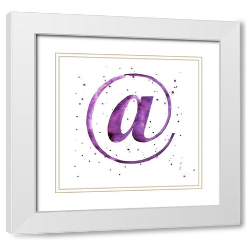 AT White Modern Wood Framed Art Print with Double Matting by Atelier B Art Studio