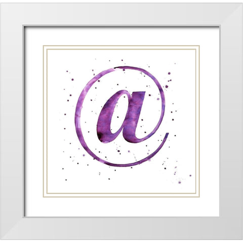 AT White Modern Wood Framed Art Print with Double Matting by Atelier B Art Studio
