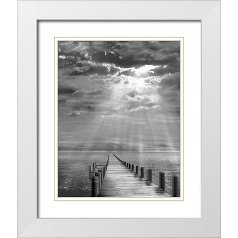 Storm Clearing White Modern Wood Framed Art Print with Double Matting by Fisch, Ellen