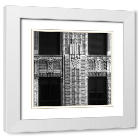 Architectural Detail No. 52 White Modern Wood Framed Art Print with Double Matting by Fisch, Ellen