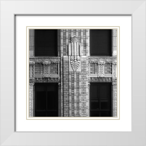 Architectural Detail No. 52 White Modern Wood Framed Art Print with Double Matting by Fisch, Ellen