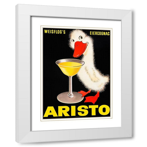 Aristo Cognac, 1957 White Modern Wood Framed Art Print with Double Matting by Anonymous