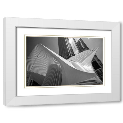 Oculus I, World Trade Center, NYC White Modern Wood Framed Art Print with Double Matting by Graciet, Stephane