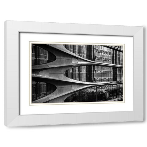 High Line Building,New York City White Modern Wood Framed Art Print with Double Matting by Graciet, Stephane