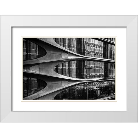High Line Building,New York City White Modern Wood Framed Art Print with Double Matting by Graciet, Stephane