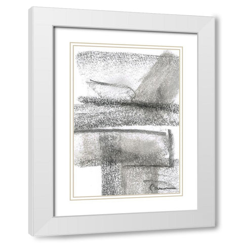 Building Bridges II White Modern Wood Framed Art Print with Double Matting by Carroccio, Lisa