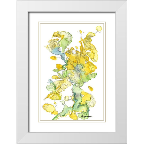 Earthscape White Modern Wood Framed Art Print with Double Matting by Carroccio, Lisa