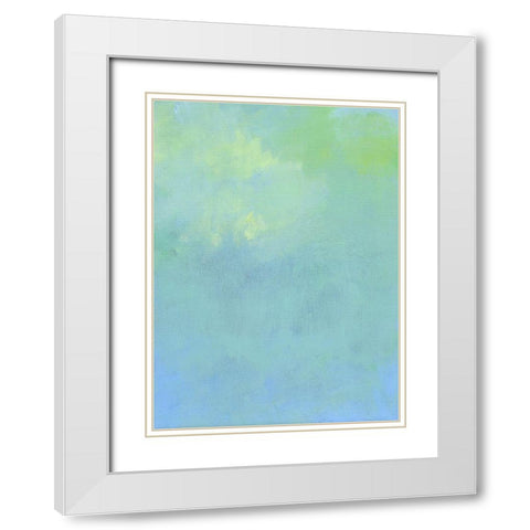 Sky Abstract I White Modern Wood Framed Art Print with Double Matting by Carroccio, Lisa