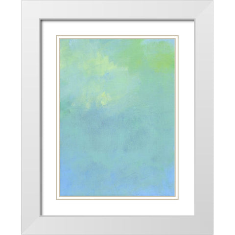 Sky Abstract I White Modern Wood Framed Art Print with Double Matting by Carroccio, Lisa