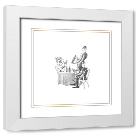 Many Choices White Modern Wood Framed Art Print with Double Matting by Vilar, Roger