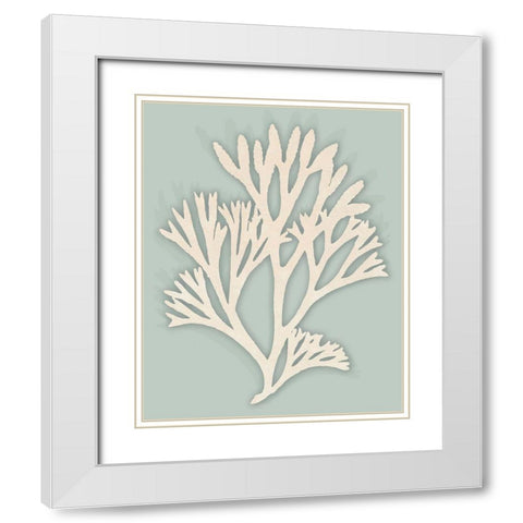 Ocean Rockweed I. White Modern Wood Framed Art Print with Double Matting by Inuit Â
