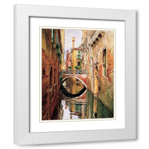 Ponta Veneziano White Modern Wood Framed Art Print with Double Matting by Unknown
