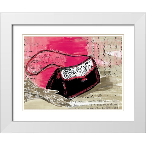 The Purse White Modern Wood Framed Art Print with Double Matting by Unknown