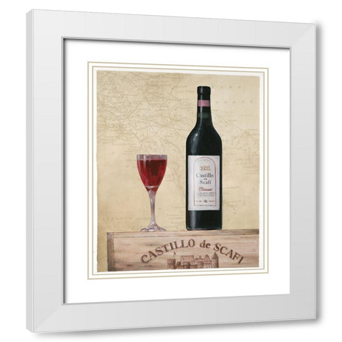 Chianti II White Modern Wood Framed Art Print with Double Matting by Unknown