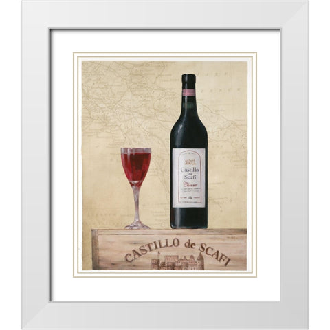 Chianti II White Modern Wood Framed Art Print with Double Matting by Unknown