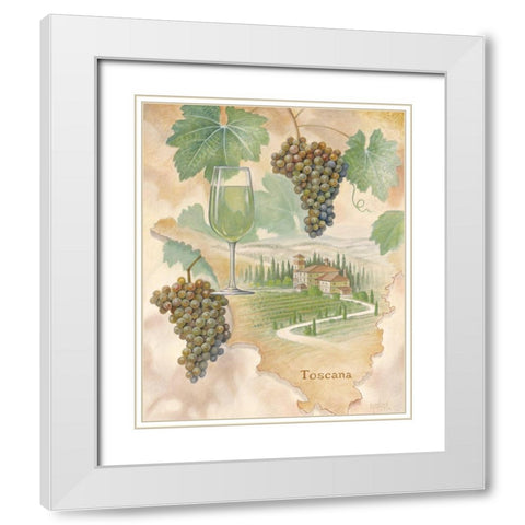Toscany White White Modern Wood Framed Art Print with Double Matting by Unknown