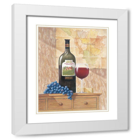 Chianti II White Modern Wood Framed Art Print with Double Matting by Unknown