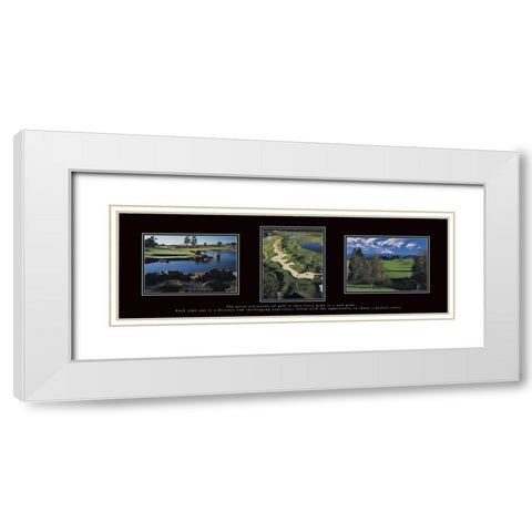 Golf Tryp White Modern Wood Framed Art Print with Double Matting by Frontline