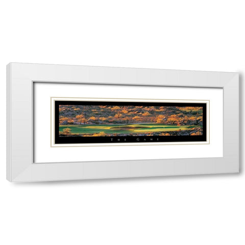 Golf - The Game II White Modern Wood Framed Art Print with Double Matting by Unknown