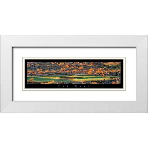 Golf - The Game II White Modern Wood Framed Art Print with Double Matting by Unknown
