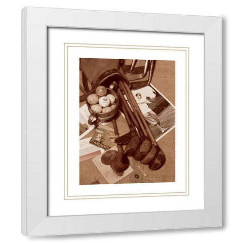 Temnnis Memorabilia White Modern Wood Framed Art Print with Double Matting by Frontline