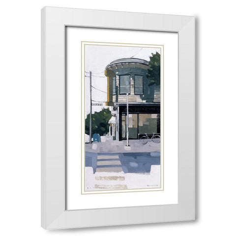 San Francisco II White Modern Wood Framed Art Print with Double Matting by Tan, Maurice