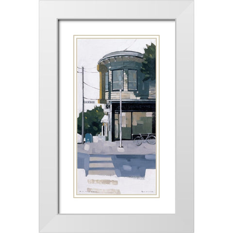 San Francisco II White Modern Wood Framed Art Print with Double Matting by Tan, Maurice